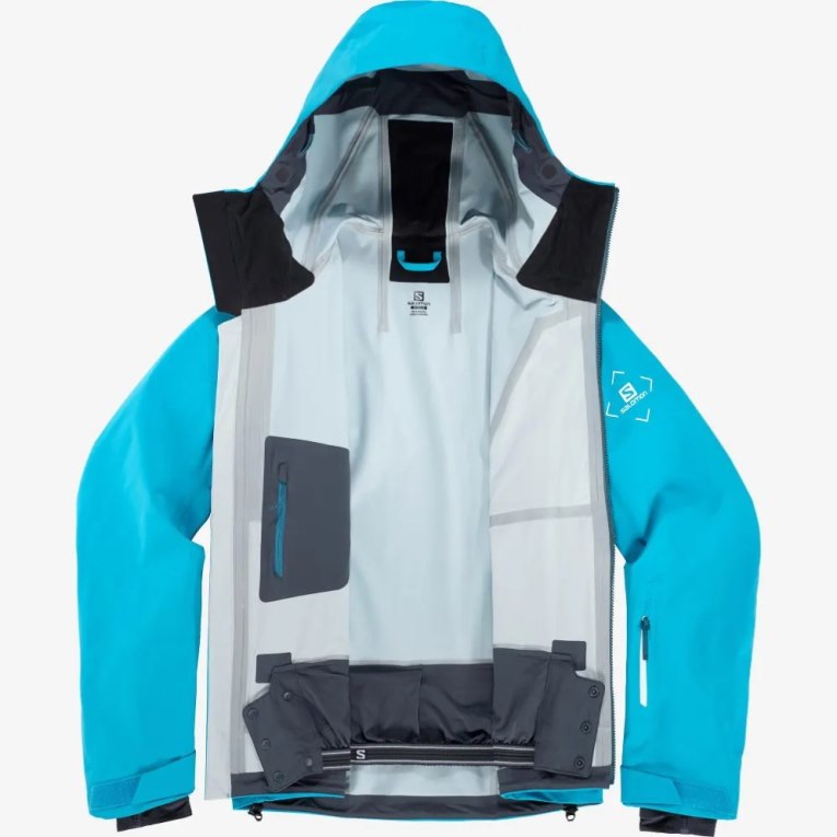 Chaquetas De Esquí Salomon Outlaw 3L Shell Hombre Turquesa | MX ZEQP843